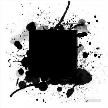 En blanco y negro Painting - manchas blancas y negras
